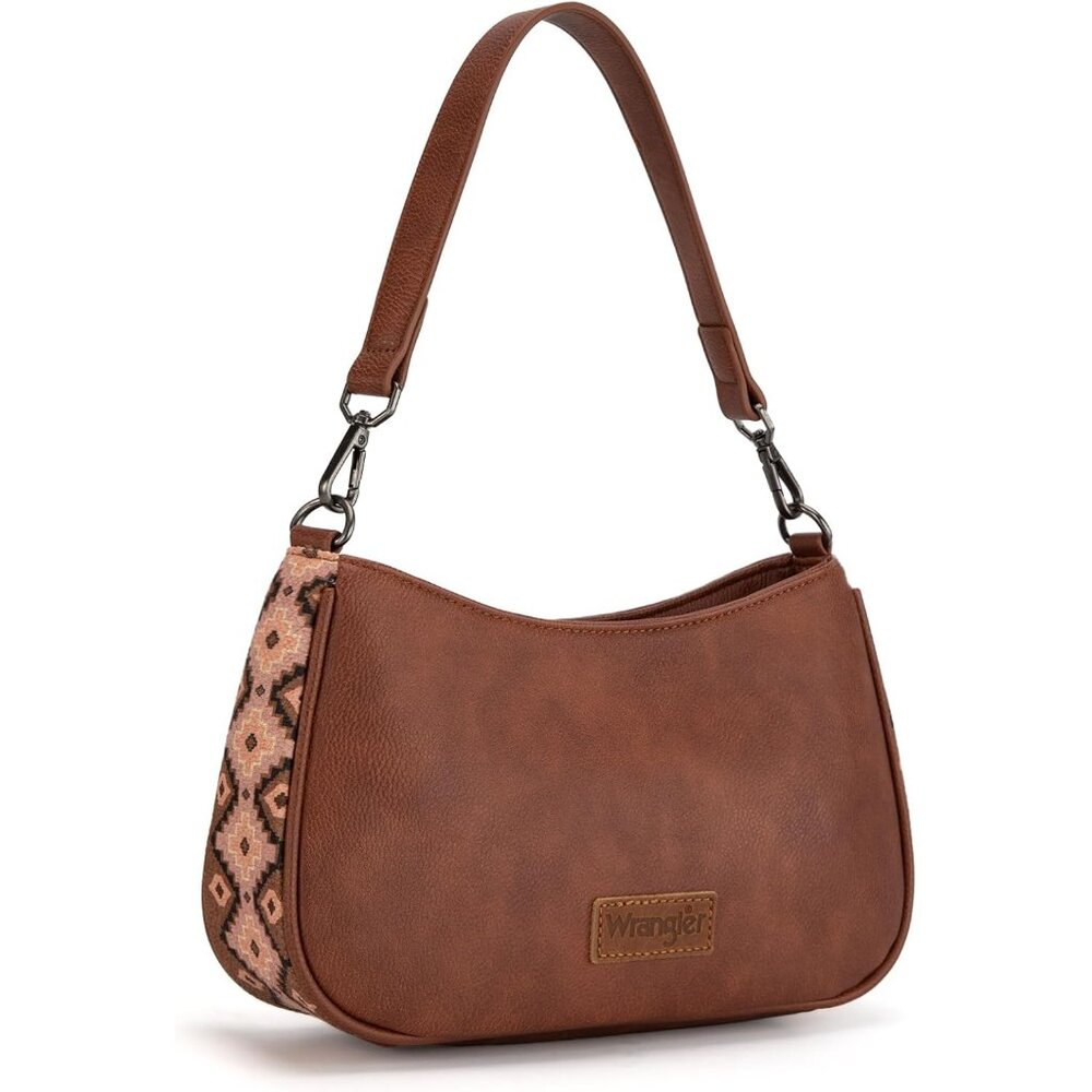 Wrangler Western Shoulder Bag for Women Small Purse Aztec Hobo Bag HandBag with